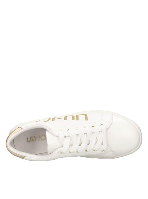 Sneakers in eco-leather LIU JO | ALICIA 631 SPREADINGBIANCO-ORO